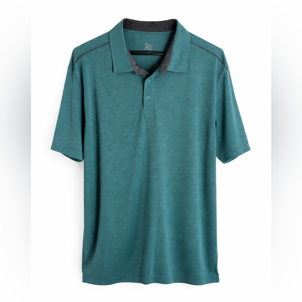 R&R Casual Men’s XL Teal Performance Golf Polo Shirt NWOT